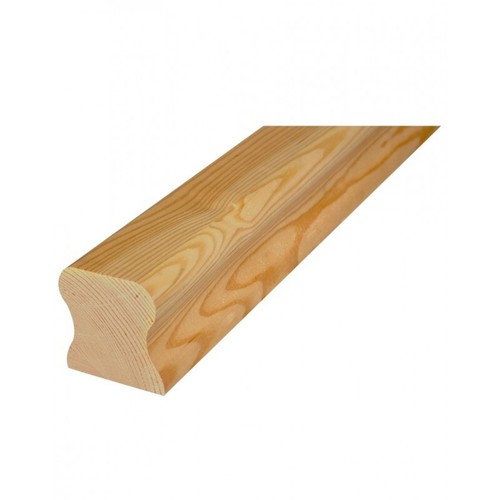 Stair handrail pine grooved - stair,