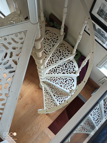 Cast iron spiral staircase - iron,