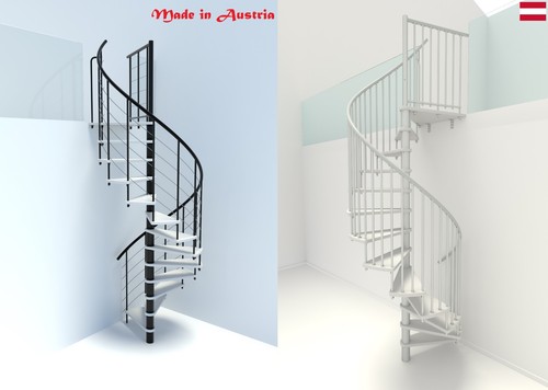 Indoor spiral staircase white - spiral,