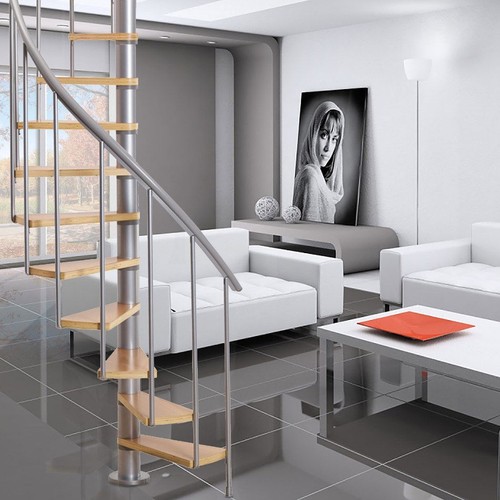 Spiral staircase calgary grey - staircase,