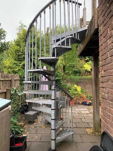 External spiral staircase - external,