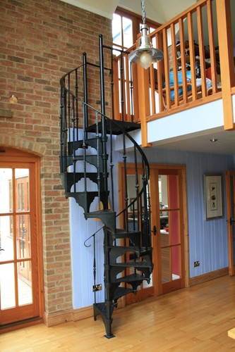 Cast iron spiral stair - cast,