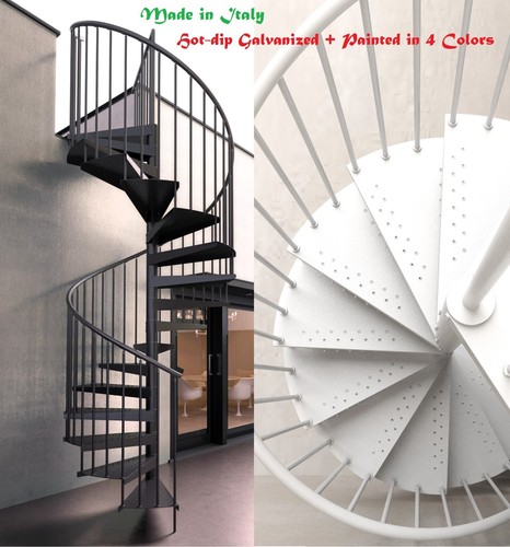 Outdoor spiral staircase - staircase, kit
