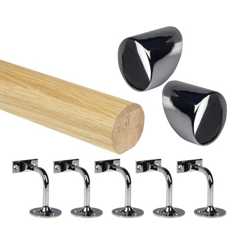 Oak round mopstick - oak,