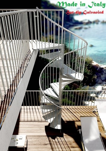 Outdoor spiral staircase kit - spiral,